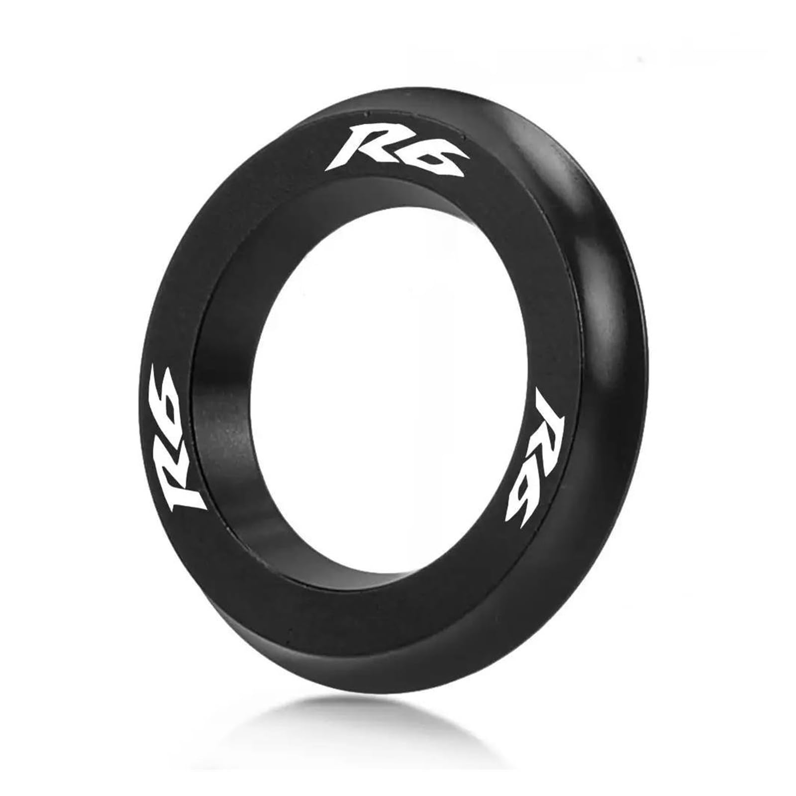 USAMZOM Zündschalter Dekorationsring Für YA&MAHA YZF-R6 YZFR6 2010-2021 Motorrad-Zündschlossabdeckung Mit Schlüsselanhänger(Schwarz) von USAMZOM