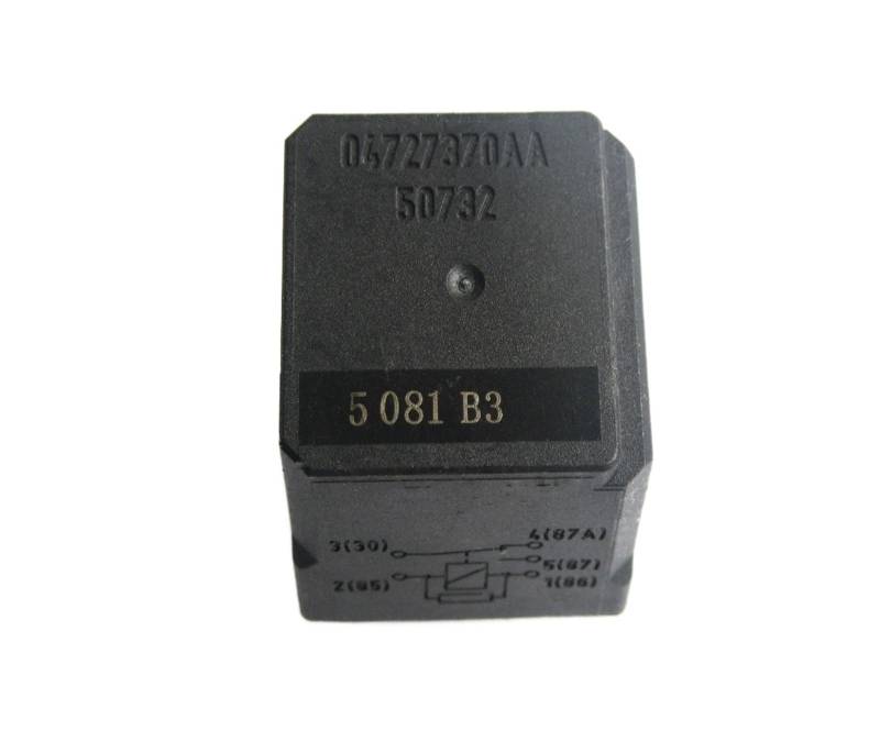 USBBAG Relais 04727370AA 50732 5081 B3 V4-1C-12V Automatik Arbeitskontakt Hutschienenmontage 10A 12V DC 12V DC 2 Terminals von USBBAG