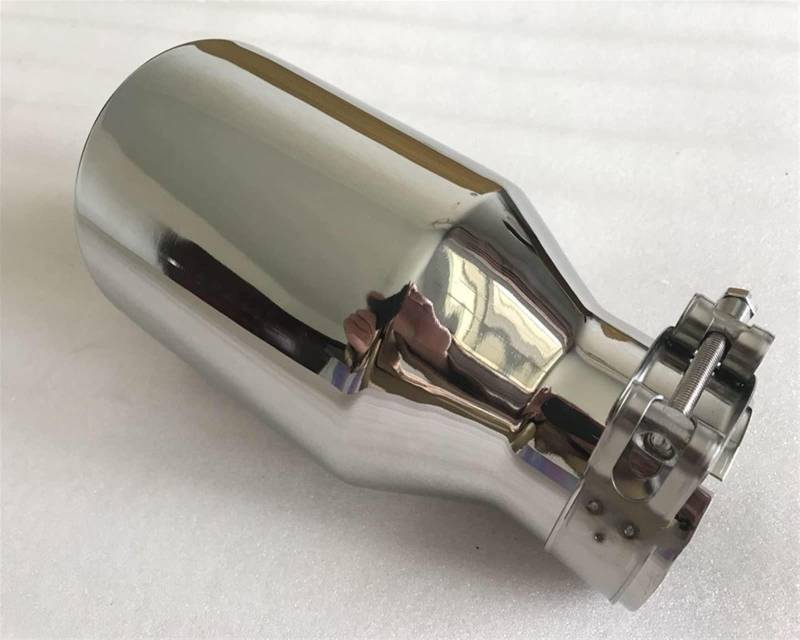 Auspuffrohr Endrohre Edelstahl-Universal-Schalldämpfer-Endstück-Hals-Auto-Modifikations-Auspuff-Rohr (Größe : 66MM IN-115MM Out) von USBDMX