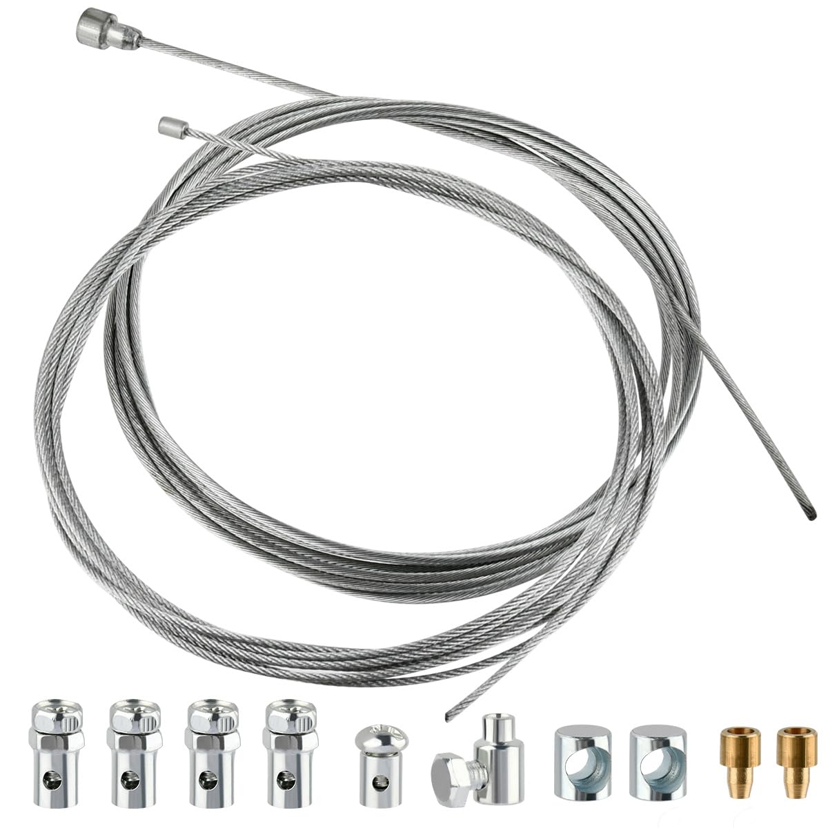 4M Motorrad Bowdenzug Universal Reparaturset mit 9 Nippel,Ø1,5mm Ø1,1mm Gaszug Universal Motorrad Seilzug,Motorrad Notgaskabel Gaszug Reparatursatz,Motorrad Kupplungsseil Kupplungszug Schaltzug Set 4M Motorrad Bowdenzug Universal Reparaturset mit 9 Nippel,Ø1,5mm Ø1,1mm Gaszug Universal Motorrad Seilzug,Motorrad Notgaskabel Gaszug Reparatursatz,Motorrad Kupplungsseil Kupplungszug Schaltzug Set von USENG