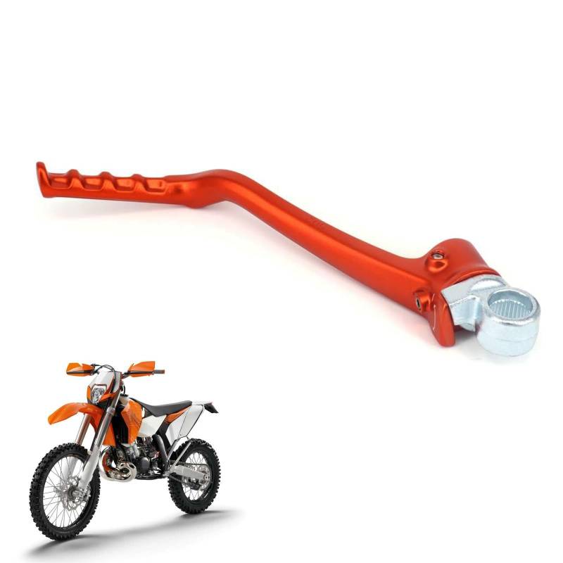 Motorrad-Aluminium-geschmiedeter Kickstarter-Pedalarm für EXC 125/200 2012-2016 SX 125/150 XC 150 12-15 XC-W 200 12-16 TC/TE 125 2014-2015 Dirt Bike - Orange von USTPO