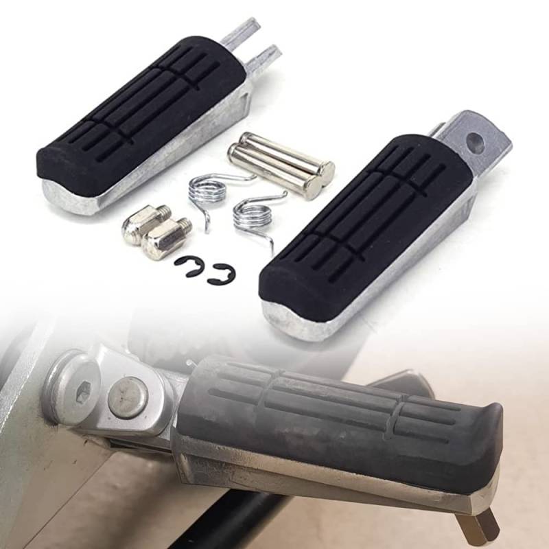 Motorrad-Fußrasten Fußrasten Fußrasten Pedale Auflagen CNC Fit für Ya.ma.ha TDR125R FZ6 FZR600 FZS600 Fazer XJ600 Diversion YZF600 R6 TDM900 XJ900S Diversion YZF1000 FZ1 von USTPO