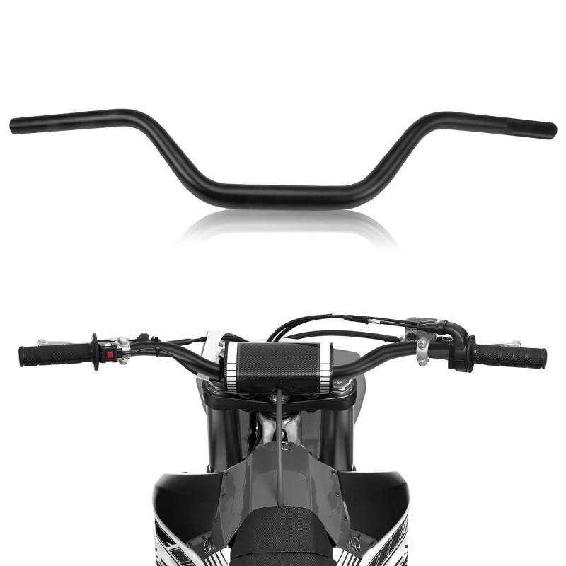 Motorrad-Lenker, 28 mm, Universal-Lenker, niedrig, für CRF YZF KXF KLX DRZ KX RM SX EXC XC 85 125 250 300 350 450 Dirt Bike ATV Motocross – Schwarz von USTPO