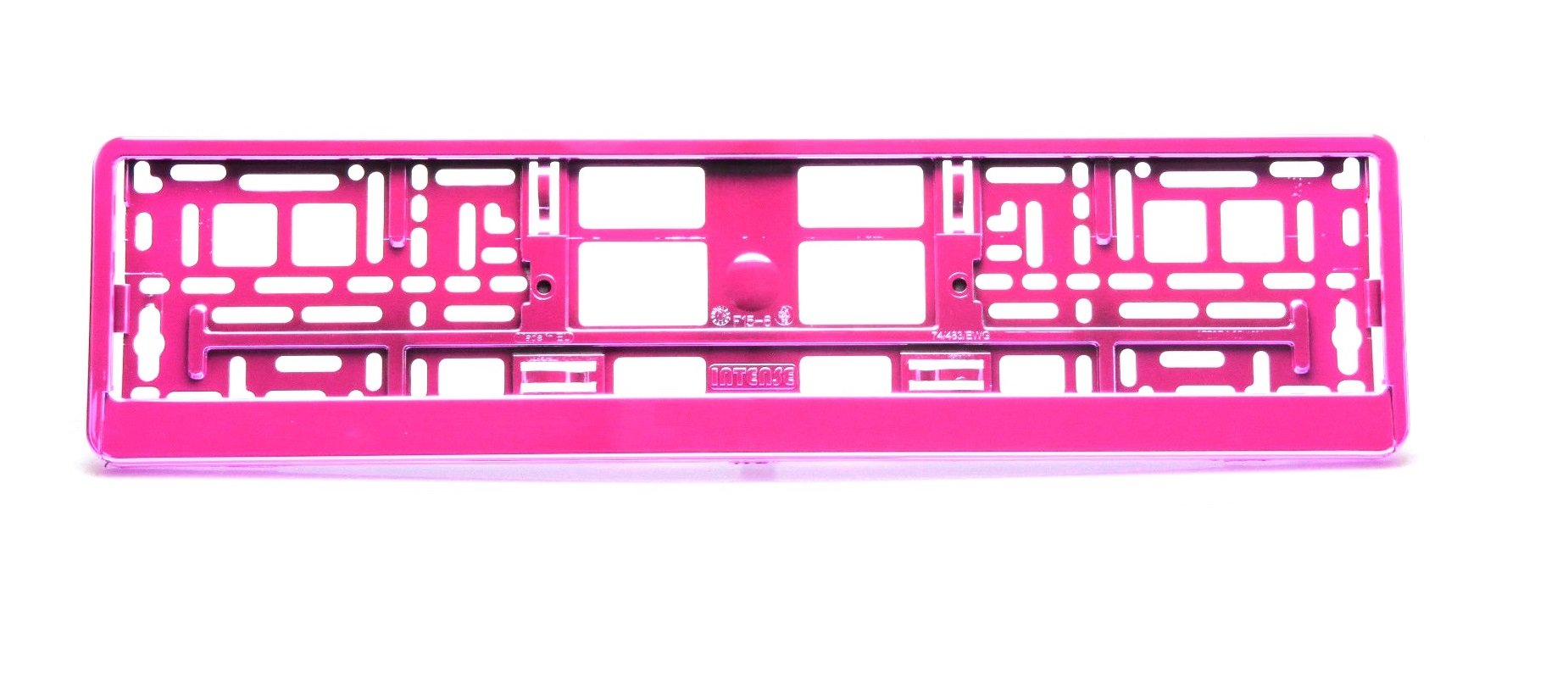 UTAL INTENSE Kennzeichenhalter 74/483/EWG chrom pink von UTAL