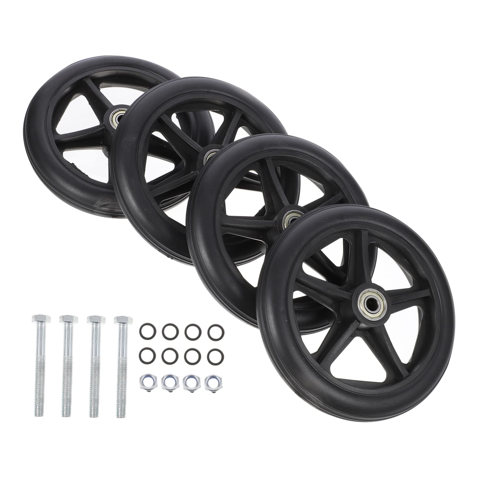 UTHCLO Rollstuhlräder Vorderrad Teiliges Tragbares Zubehör für Rollstühle Vollgummireifen Universelle Ersatzräder für und Gehhilfen zu Installieren UTHCLO Rollstuhlräder Vorderrad Teiliges Tragbares Zubehör für Rollstühle Vollgummireifen Universelle Ersatzräder für und Gehhilfen zu Installieren von UTHCLO