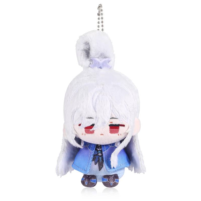UTIEHD Honkai Star Rail Plüsch-Schlüsselanhänger, süße 10cm Sammelpuppen - Kompakte Größe für Taschen und Schlüssel für Fans (Jingliu) von UTIEHD