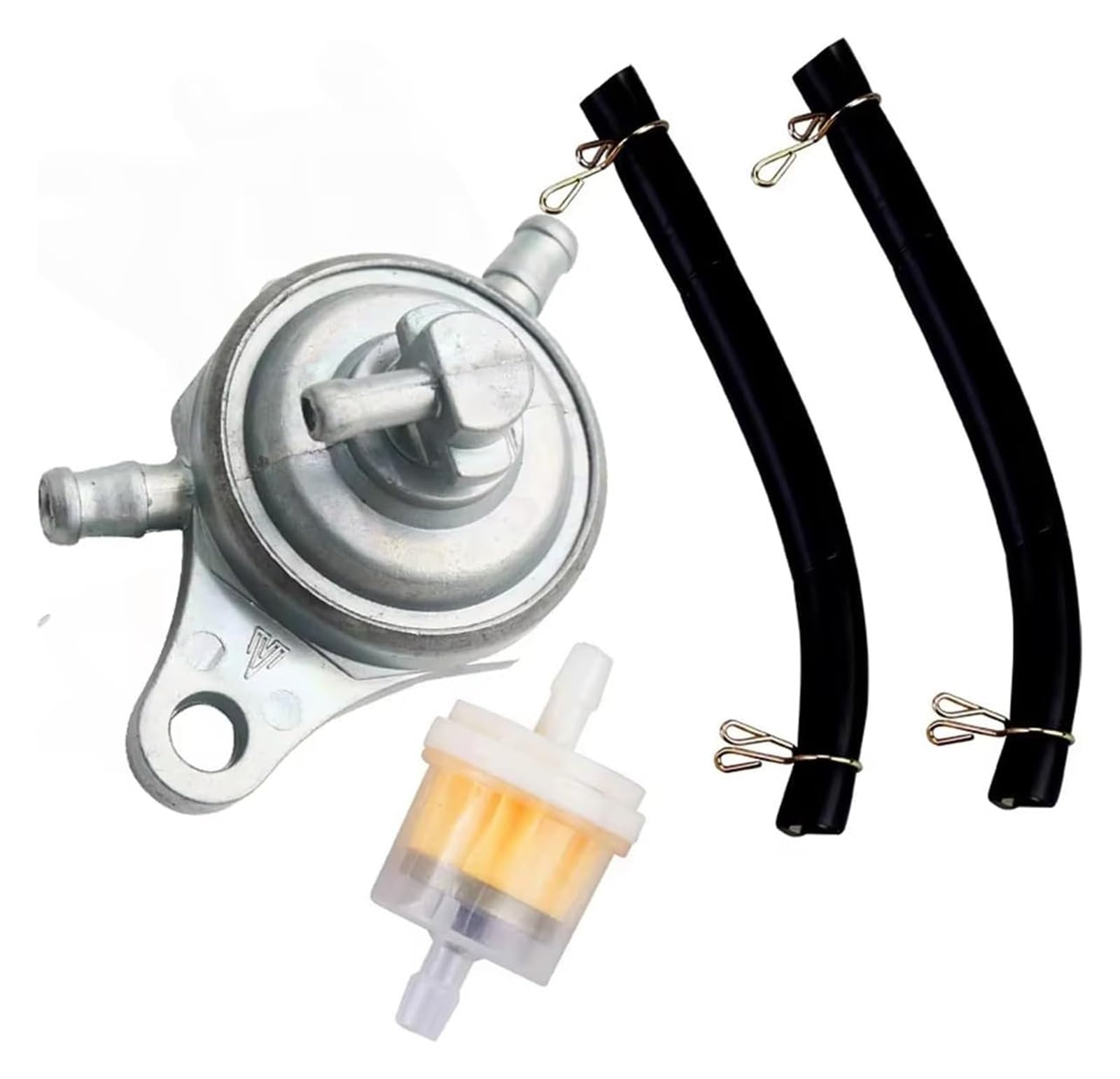 Motorrad Kraftstoffpumpe Ventil Benzinhahn Für GY6 50 150cc 3-Weg Kraftstoff Pumpe Öl Tank Schalter Schlauch Rohr Filter Negative Druck Ventil Petcock von UTONGMU
