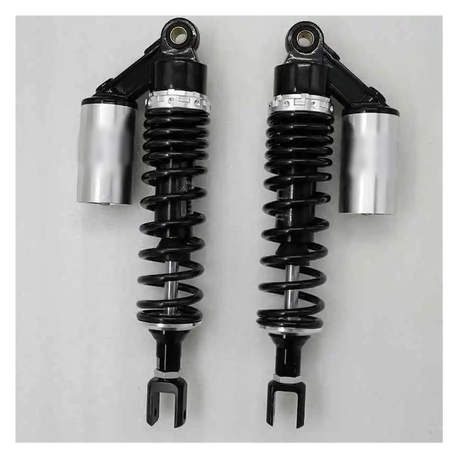 Motorrad Stoßdämpfer Hinten Für K&awasaki Motorrad-Stoßdämpfer 7mm Feder 350mm Motorrad-Stoßdämpfer Hinterrad-Stoßdämpfer Motorrad(Black Grey) von UTONGMU