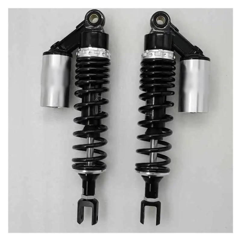 Motorrad Stoßdämpfer Hinten Für K&awasaki Motorrad-Stoßdämpfer 7mm Feder 350mm Motorrad-Stoßdämpfer Hinterrad-Stoßdämpfer Motorrad(Black Grey) von UTONGMU