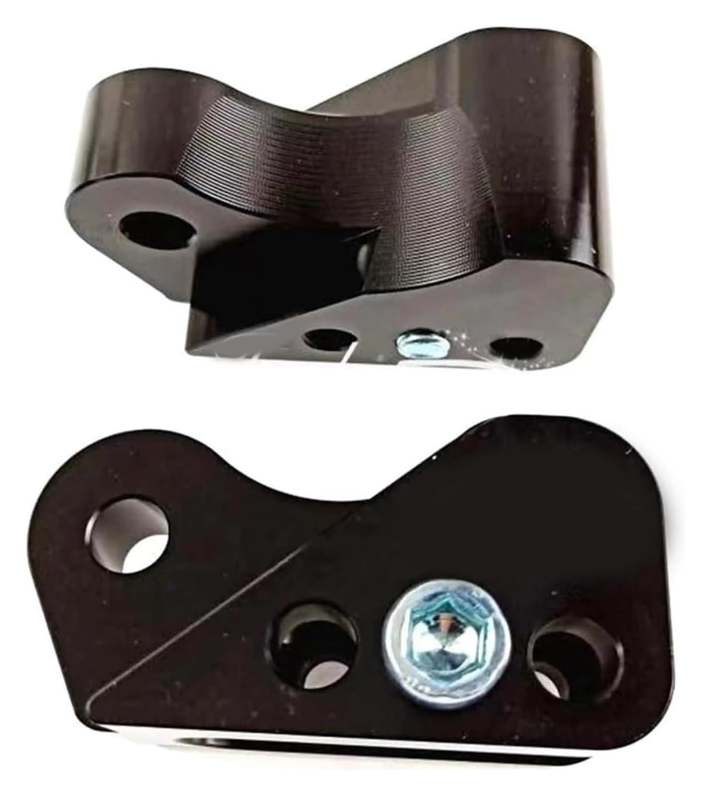 Motorrad Stoßdämpfer Hinten Für S&uzuki Scooter Motorrad-Hinterrad-Stoßdämpfer Rückwärtsadapter Erhöhung Refit Universal-Motorrad-Hinterrad-Stoßdämpfer(Black 3 Holes 1pair) von UTONGMU