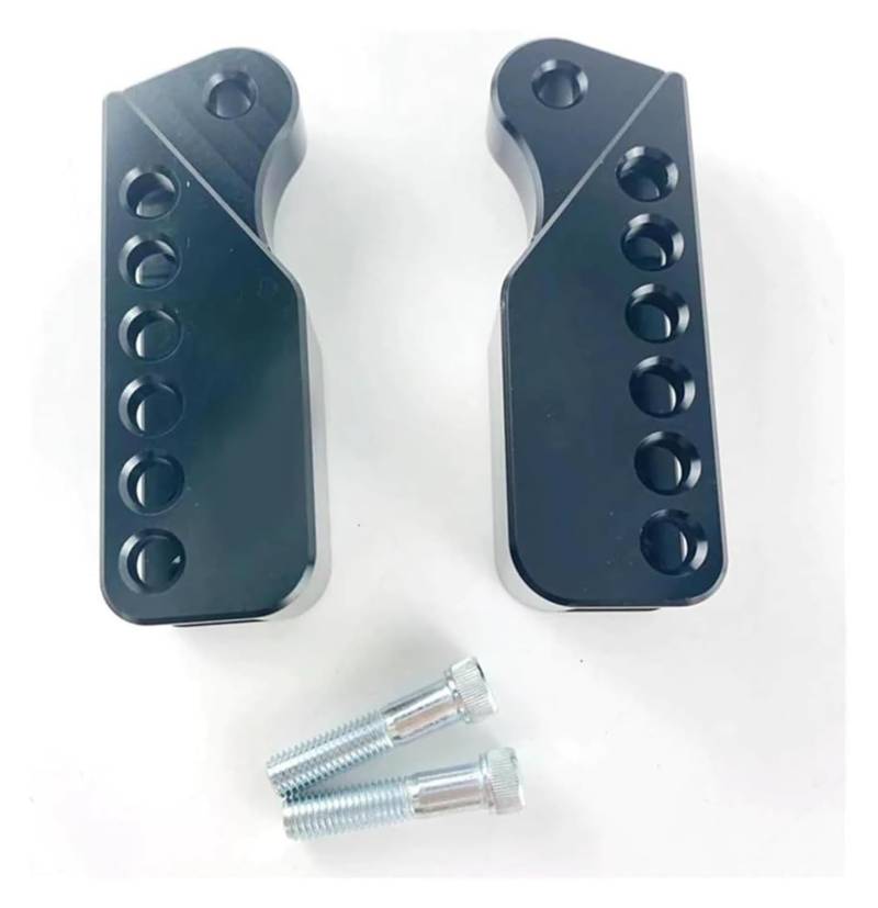 Motorrad Stoßdämpfer Hinten Für S&uzuki Scooter Motorrad-Hinterrad-Stoßdämpfer Rückwärtsadapter Erhöhung Refit Universal-Motorrad-Hinterrad-Stoßdämpfer(Black 6 Holes 1pair) von UTONGMU