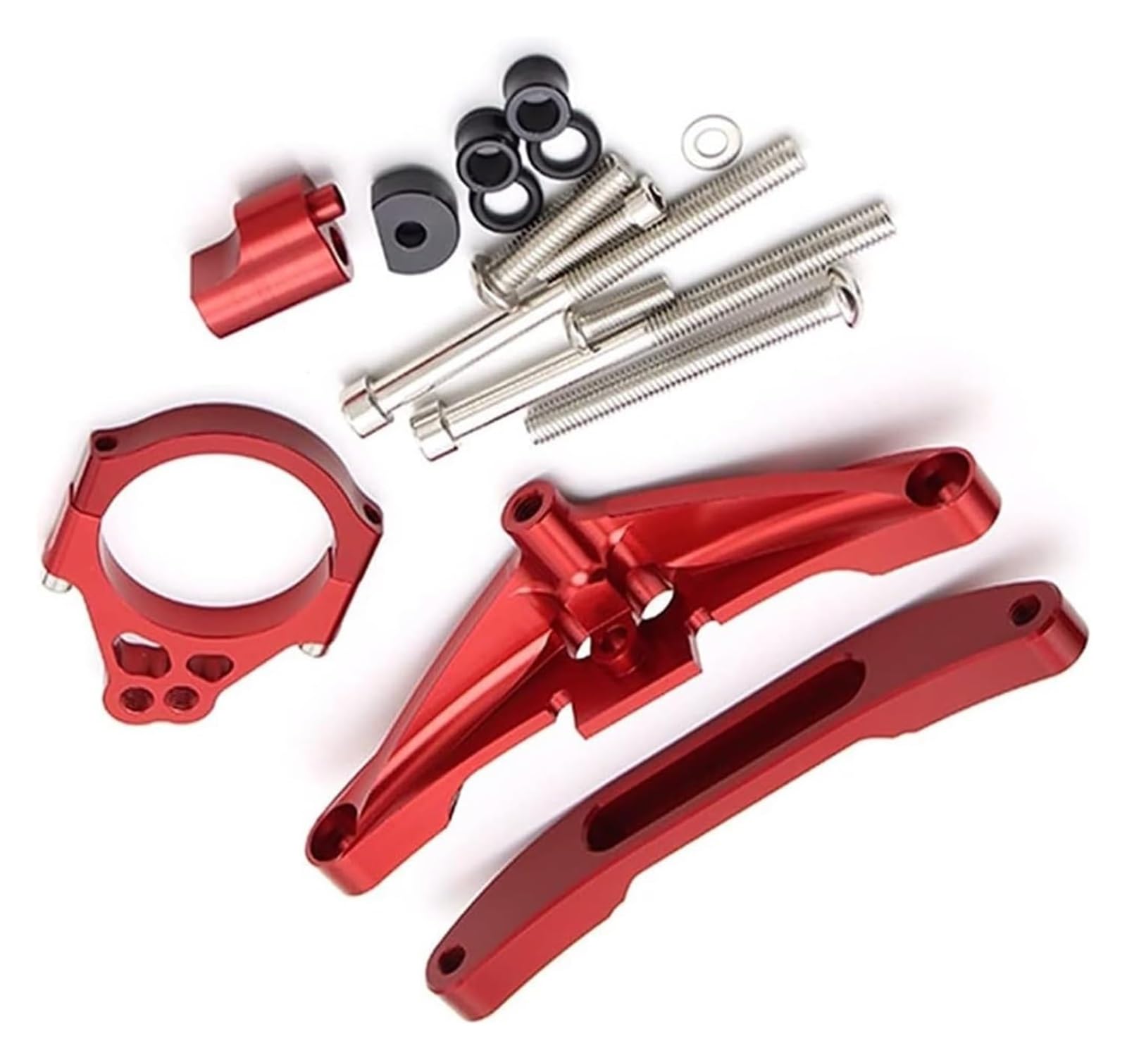 Motorrad Stoßdämpfer Hinten Für Y&amaha FZ1 Für FAZER FZ1-N 2006-2015 Motorrad-Lenkstabilisator-Montagesatz Einstellbares Stoßdämpferhalterungszubehör(14) von UTONGMU