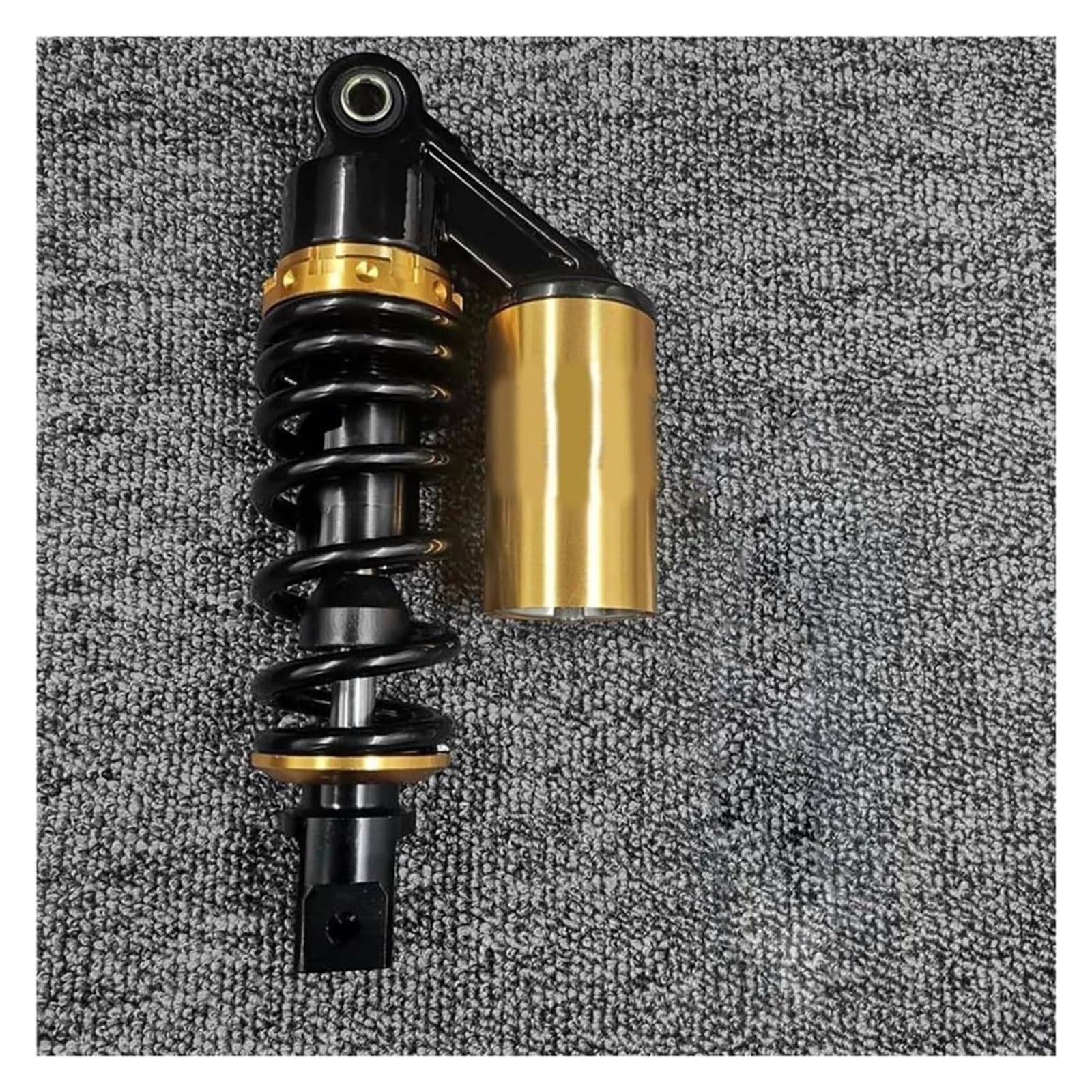 Motorrad Stoßdämpfer Hinten Für Y&amaha JOG50 3KJ Schwarz 235mm 7,5mm Feder Hinten Luftstoßdämpfer Roller Motorrad Motorrad Hinten Stoßdämpfer(Black Gold) von UTONGMU