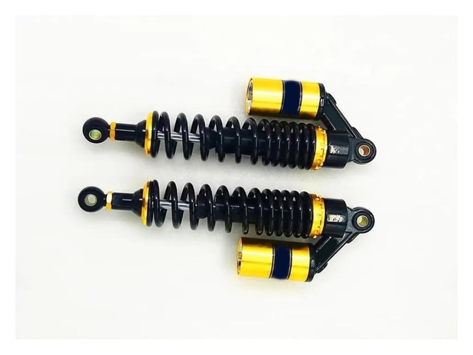 Motorrad Stoßdämpfer Hinten Für Y&amaha Motorrad-Stoßdämpfer 350MM 8mm Feder Motorrad-Stoßdämpfer Motorrad-Hinterrad-Stoßdämpfer(Black Gold) von UTONGMU