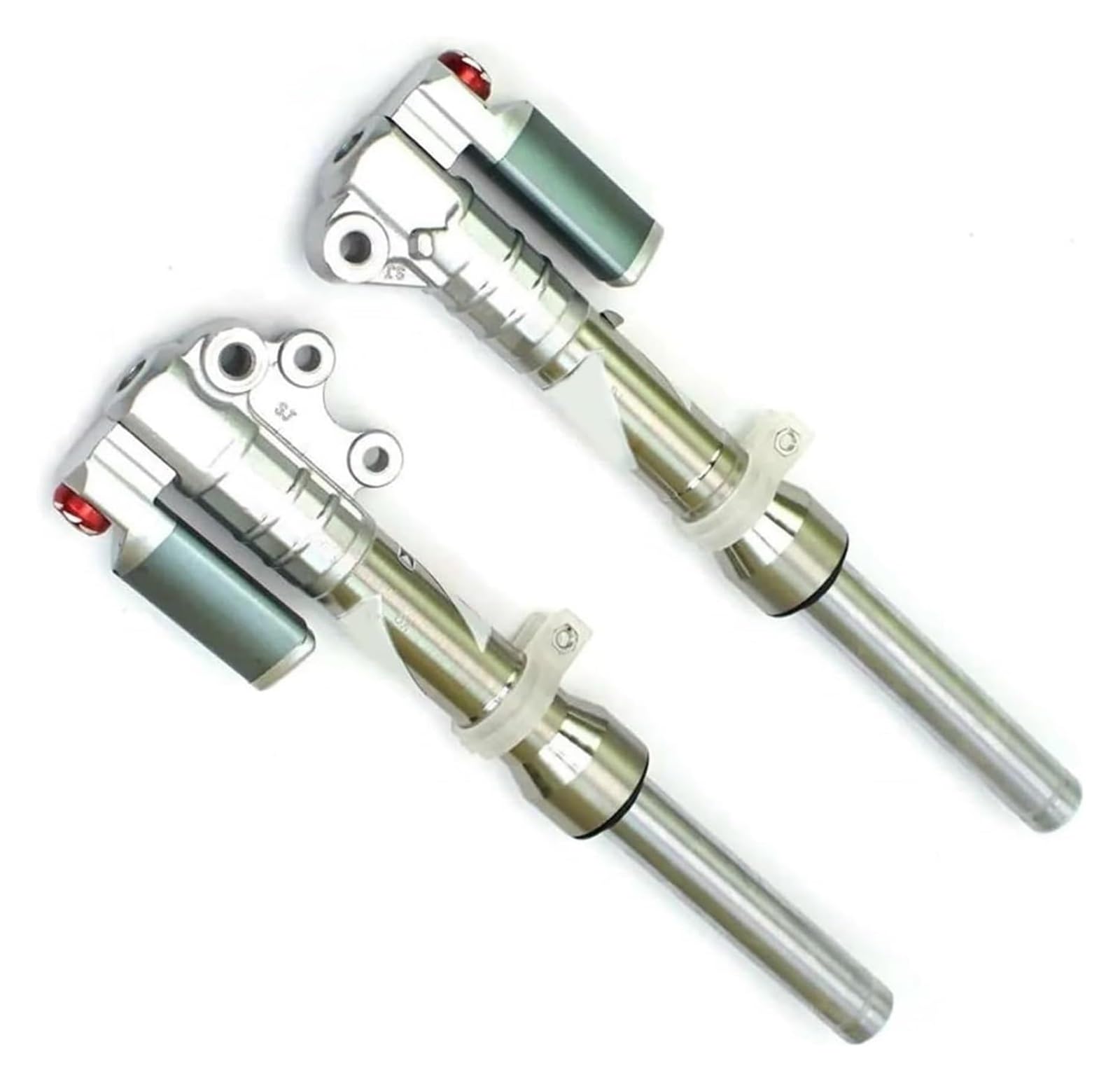 Motorrad Stoßdämpfer Hinten Für Y&amaha RSZ Froce Jog Fuxi Little Turtle King 360MM 27 Kern Motorrad Vorderradgabel Stoßdämpfer Hinterrad Stoßdämpfer(Front Fork Silver) von UTONGMU
