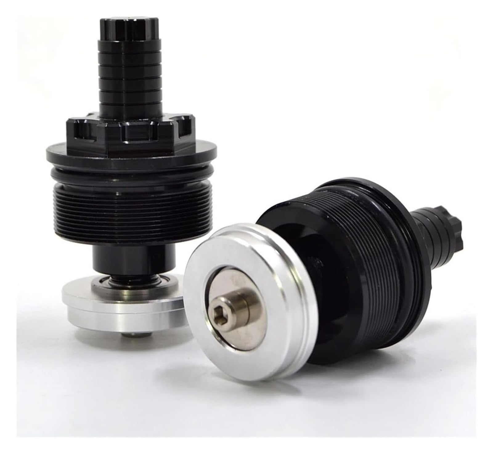 Motorrad Stoßdämpfer Hinten Für Y&amaha YZF R25 2013-2018 MT07 MT 07 Vorderradgabel Vorspannungseinstellung Schrauben Kappenzubehör Vordere Stoßdämpferschraube(Black) von UTONGMU