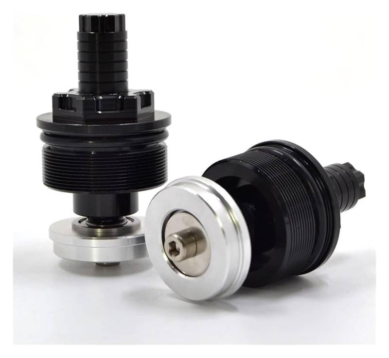 Motorrad Stoßdämpfer Hinten Für Y&amaha YZF R25 2013-2018 MT07 MT 07 Vorderradgabel Vorspannungseinstellung Schrauben Kappenzubehör Vordere Stoßdämpferschraube(Black) von UTONGMU