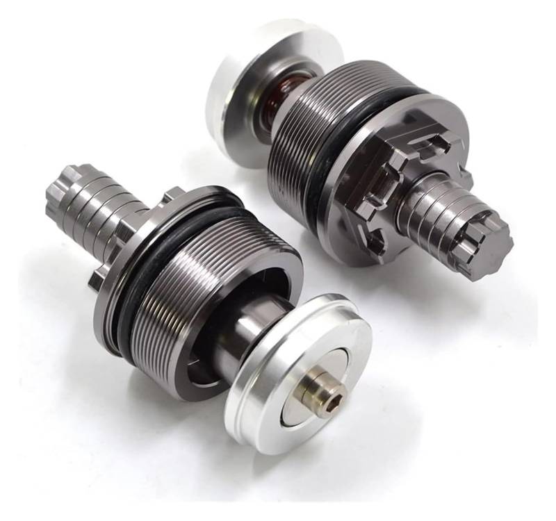 Motorrad Stoßdämpfer Hinten Für Y&amaha YZF R25 2013-2018 MT07 MT 07 Vorderradgabel Vorspannungseinstellung Schrauben Kappenzubehör Vordere Stoßdämpferschraube(Titiuam) von UTONGMU