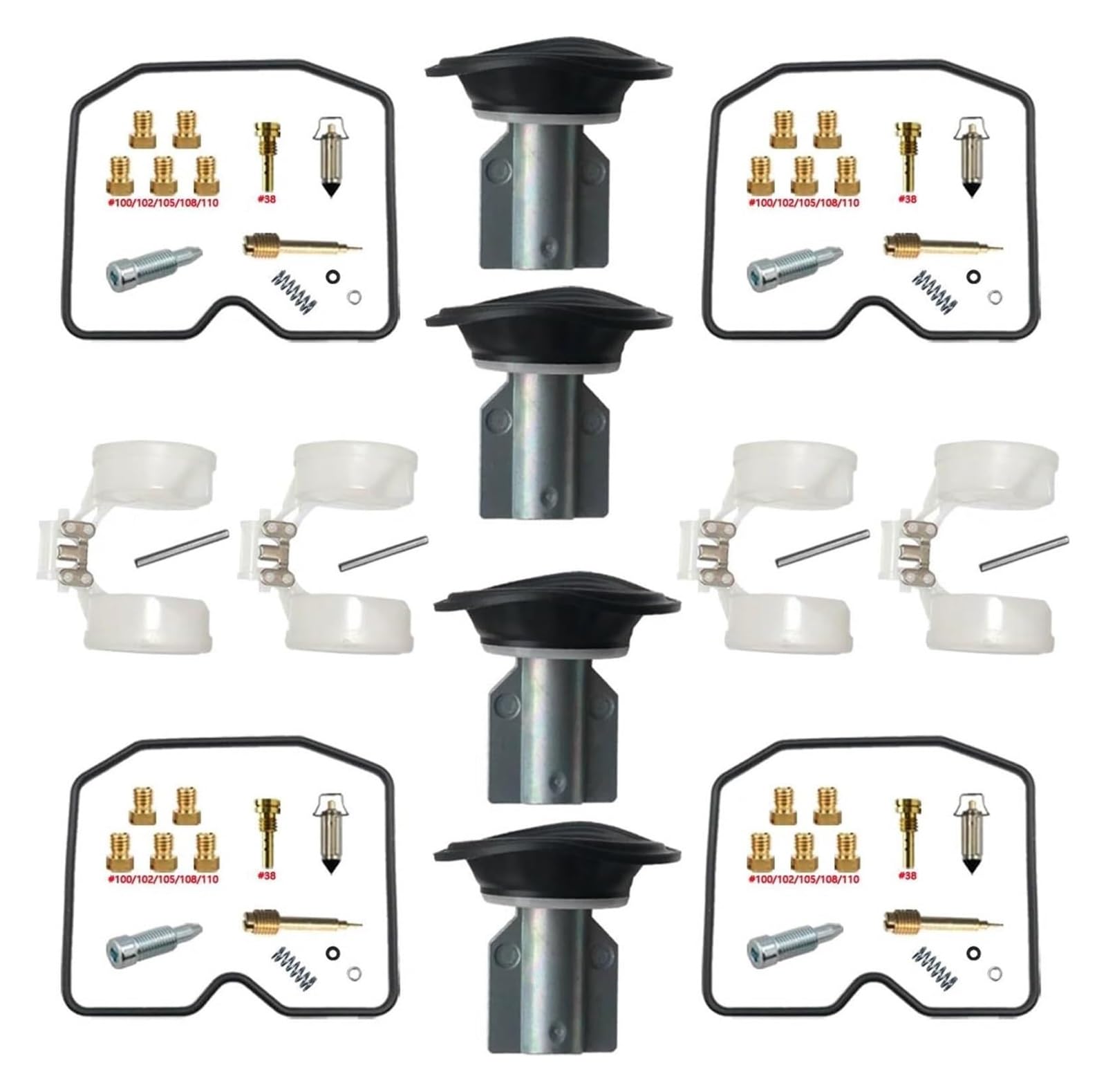 Vergaser Membran Reparatursatz Für K&awasaki GPZ600R ZX600 1987-1989 Motorradvergaser-Umbauwerkzeug Ersatzreparatursatz(X5) von UTONGMU