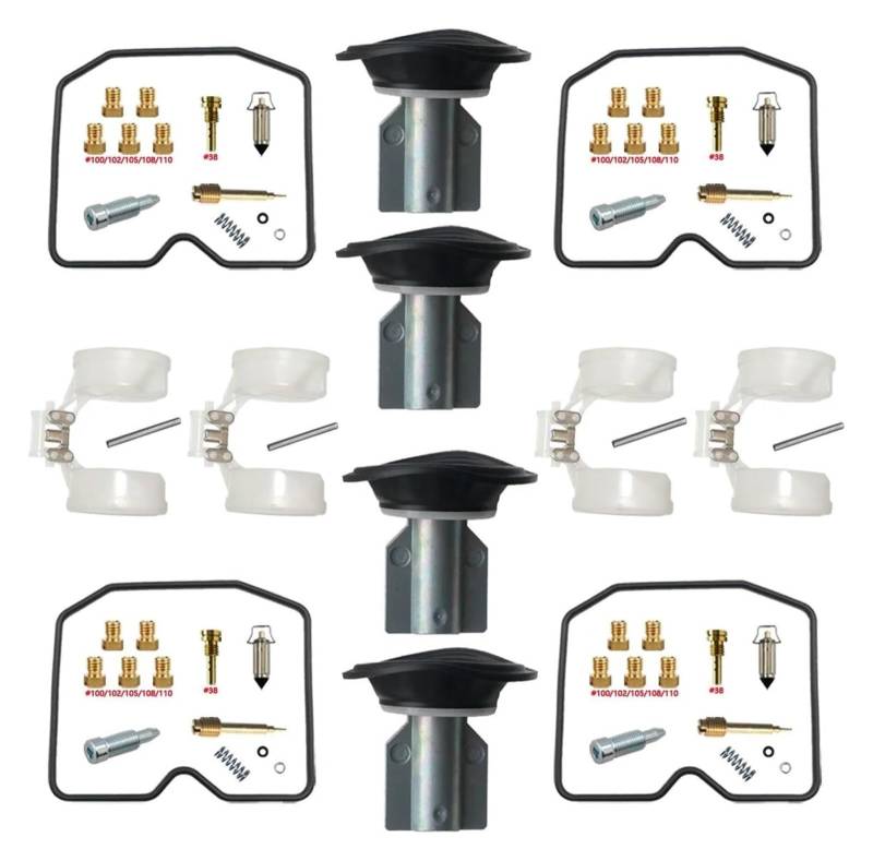 Vergaser Membran Reparatursatz Für K&awasaki GPZ600R ZX600 1987-1989 Motorradvergaser-Umbauwerkzeug Ersatzreparatursatz(X5) von UTONGMU