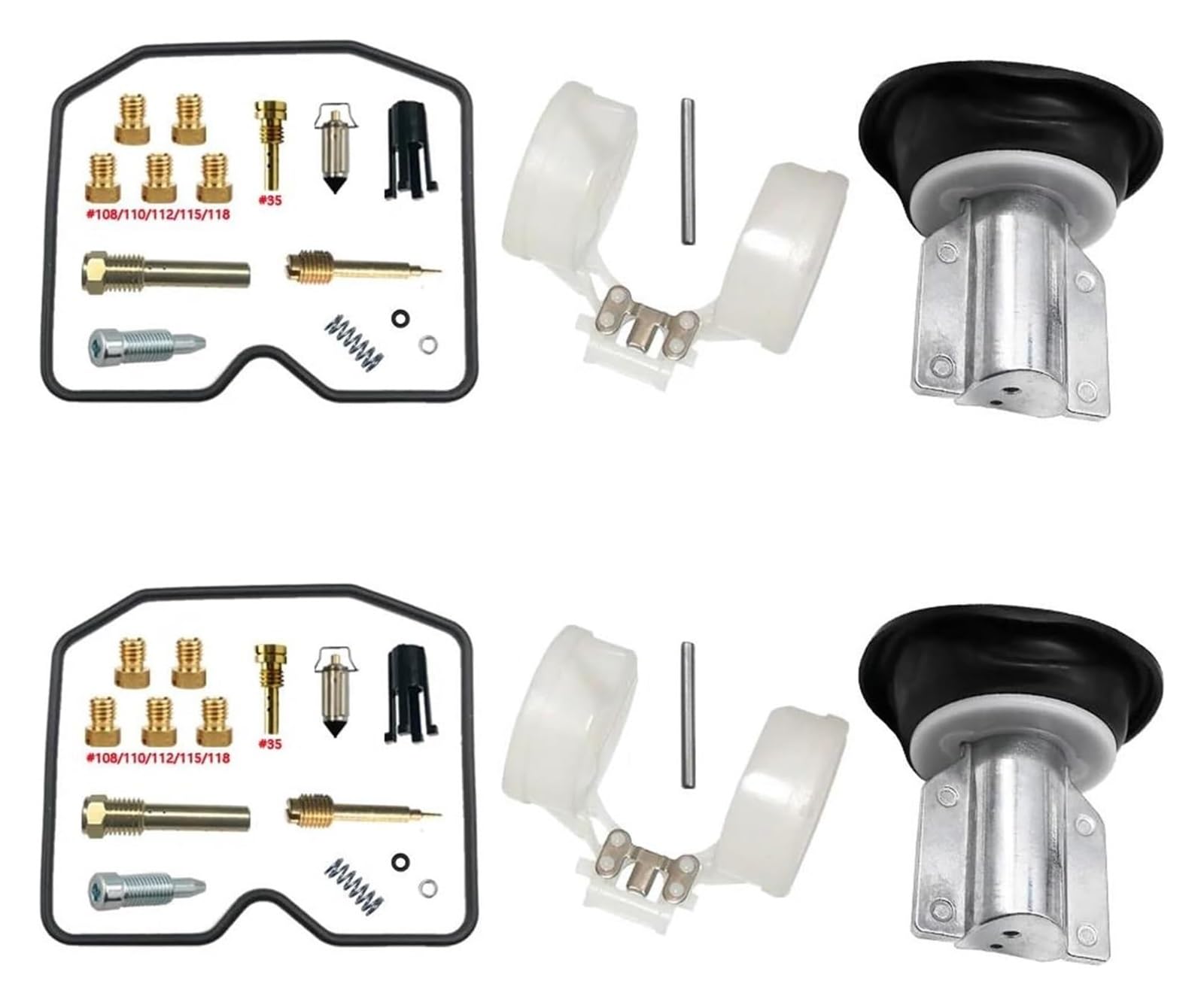 Vergaser Membran Reparatursatz Für K&awasaki KLE 500 KLE500-A 1991-2003 Motorradvergaser Carb Reparatur Plunger Membran Float Teile Ersatz(Color 8) von UTONGMU