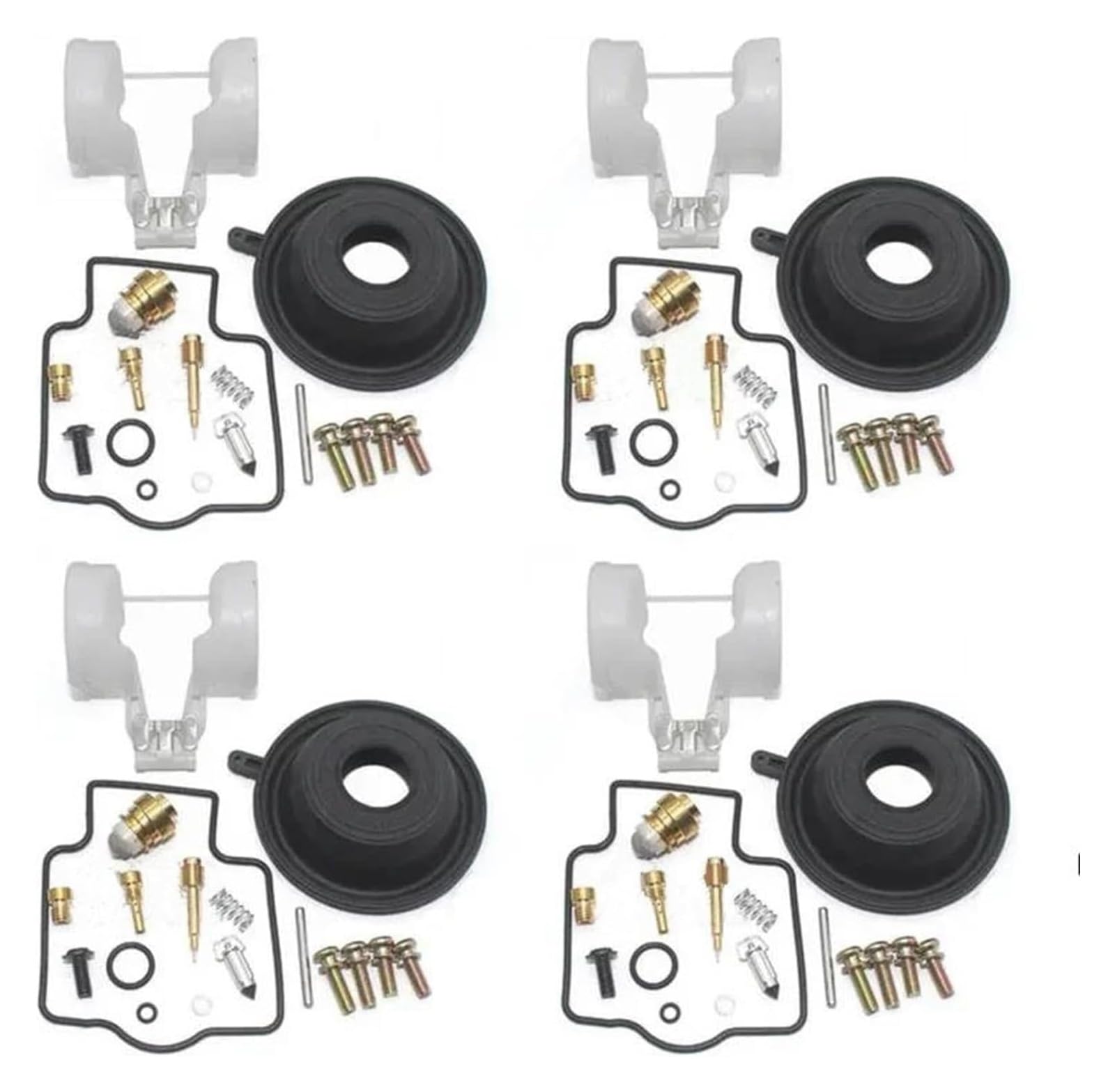 Vergaser Membran Reparatursatz Für K&awasaki ZX1100 C/D ZZR1100 Für Ninja ZX-11 ZX ZZR 1000 Motorradvergaser-Reparatur-Schwimmerventil-Pilotschrauben-Kit(X2) von UTONGMU