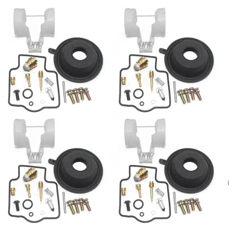 Vergaser Membran Reparatursatz Für K&awasaki ZX1100 C/D ZZR1100 Für Ninja ZX-11 ZX ZZR 1000 Motorradvergaser-Reparatur-Schwimmerventil-Pilotschrauben-Kit(X2) von UTONGMU