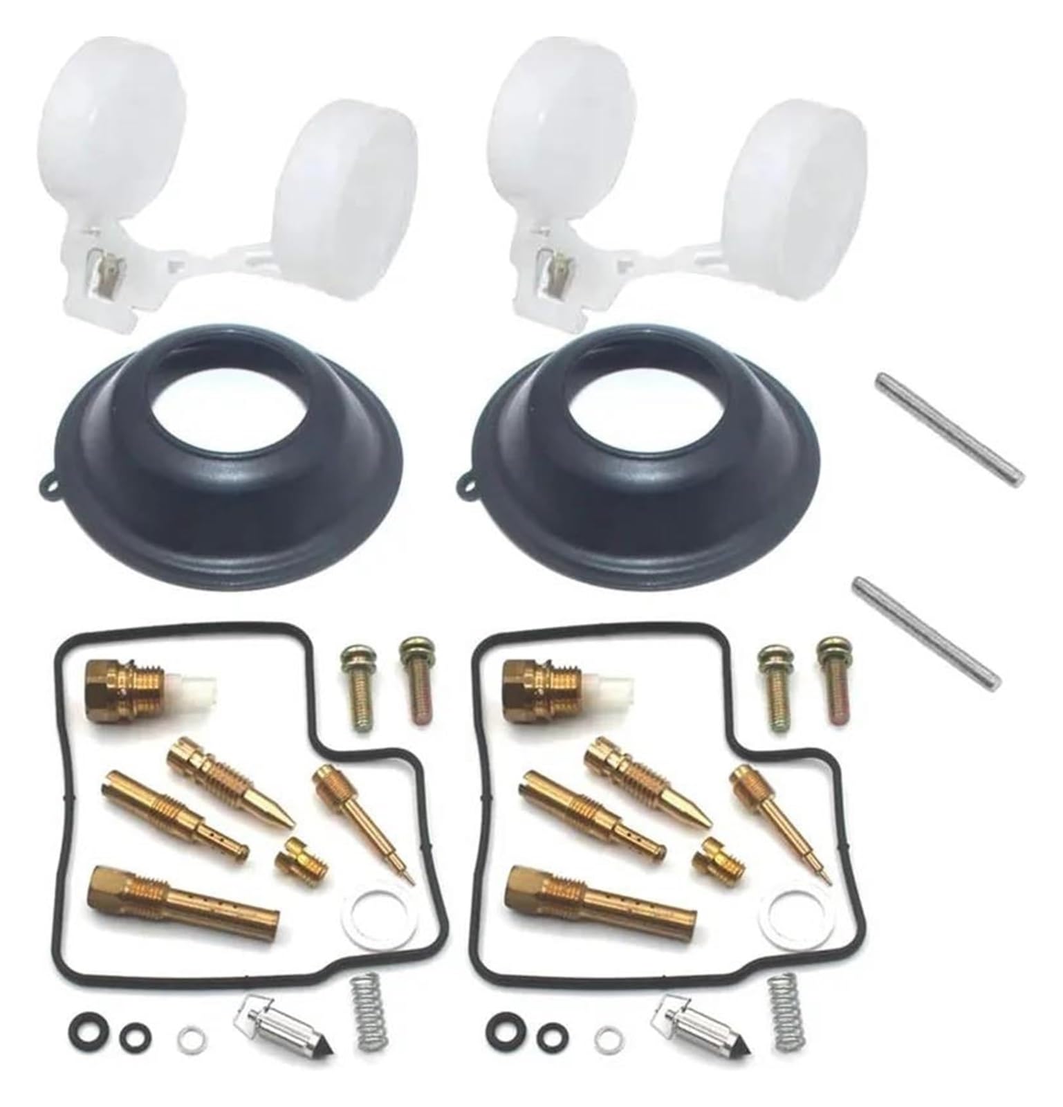 Vergaser Membran Reparatursatz Für XL650V Für TRANSALP 1988-2006 XL 650 XL650 V Motorrad Vergaser Reparatur Rebuild Plunger Membran Carb Kits(Black 7) von UTONGMU