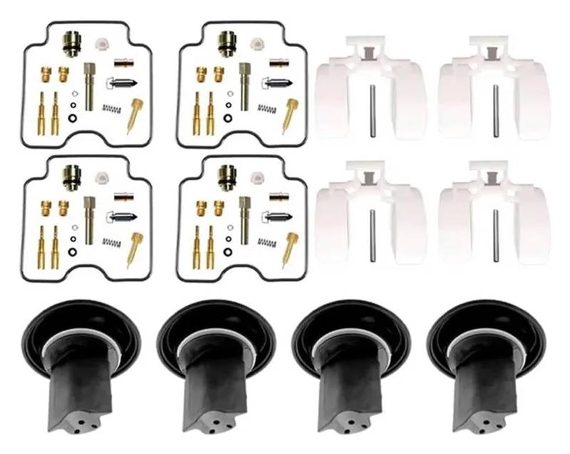 Vergaser Membran Reparatursatz Für Y&amaha FZS 600 Für Fazer 1998-2003 FZS600 Motorradvergaserreparatur Kraftstoffkolbenmembran Ölbecher Schwimmer Carb Rebuild Kits von UTONGMU