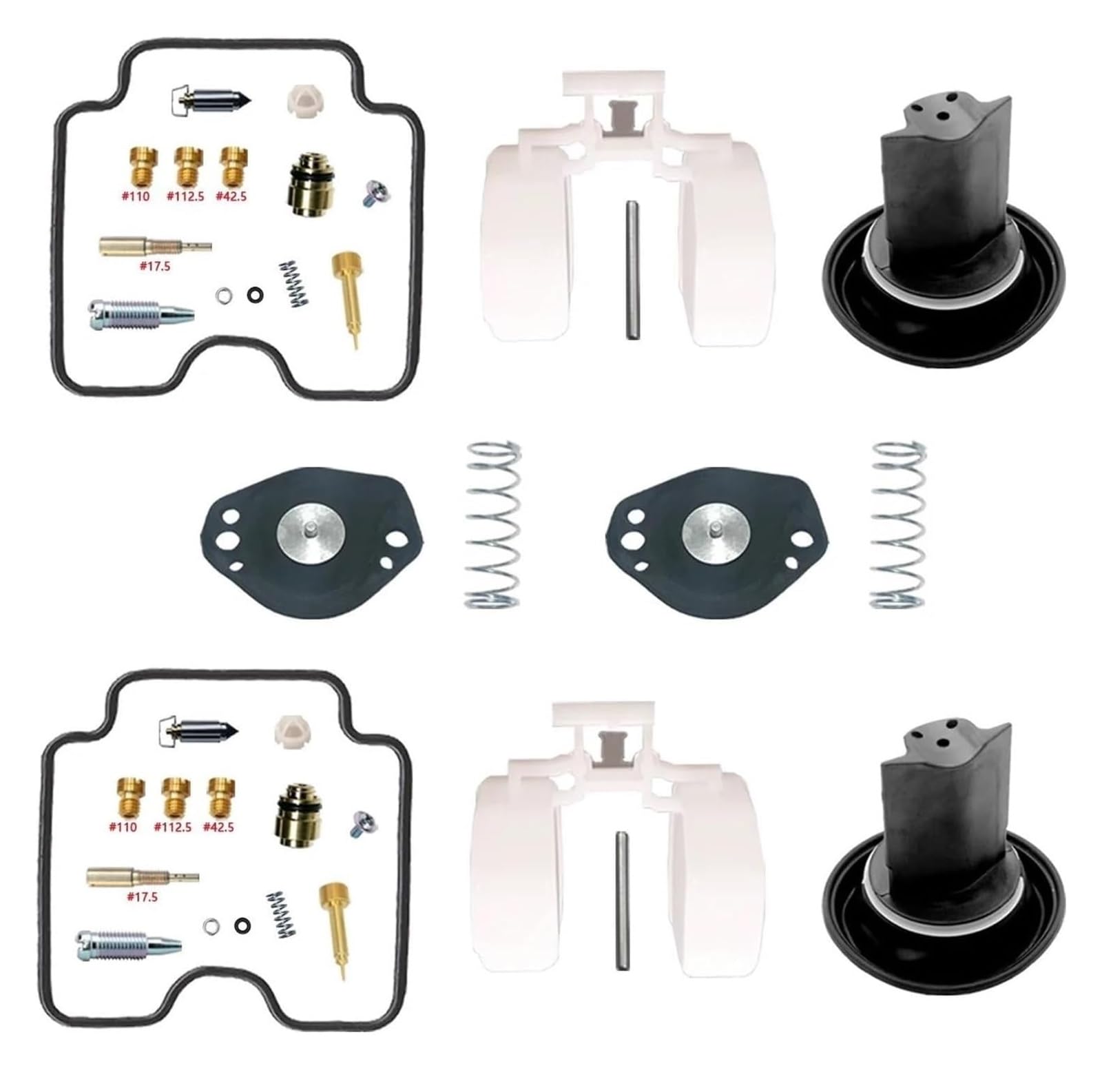 Vergaser Membran Reparatursatz Für Y&amaha Für Dragstar 1100 XVS1100 1999-2006 Motorrad-Vergaser-Vergaser-Reparatur-Kolben-Membran-Schwimmer-Aircut-Teile-Ersatz(Color 1) von UTONGMU