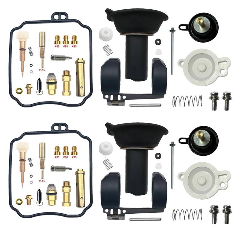 Vergaser Membran Reparatursatz Für Y&amaha Für Dragstar XVS400 4TR/5KP Für Drag Star DS400 Motorradvergaser Carb Reparatur Schwimmer Vakuummembranteile(Color 10) von UTONGMU