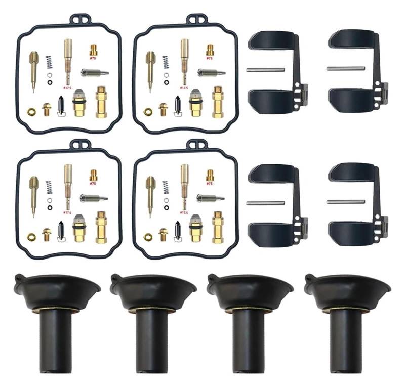Vergaser Membran Reparatursatz Für Y&amaha Für FZR250 2KR 3HX 1987 1988 1989 Motorradvergaser-Reparaturkolben-Schwimmer-Montagesatz(X3) von UTONGMU