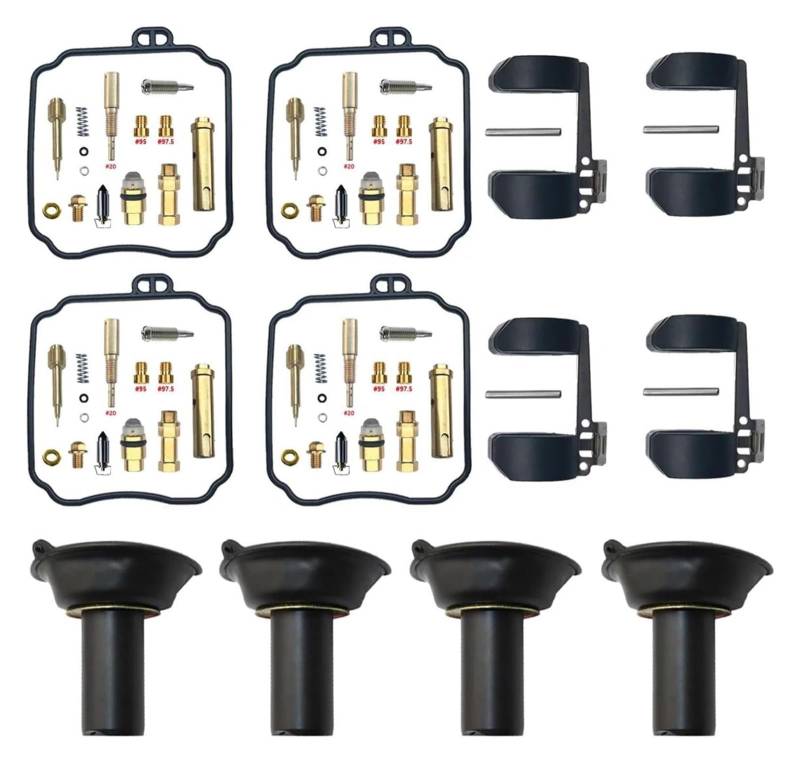 Vergaser Membran Reparatursatz Für Y&amaha Für RoyalStar XVZ1300 XVZ13AT 1996-2000 Für ROYALSTAR Motorradvergaser Reparatur Membran Schwimmer Carb Rebuild Kits von UTONGMU