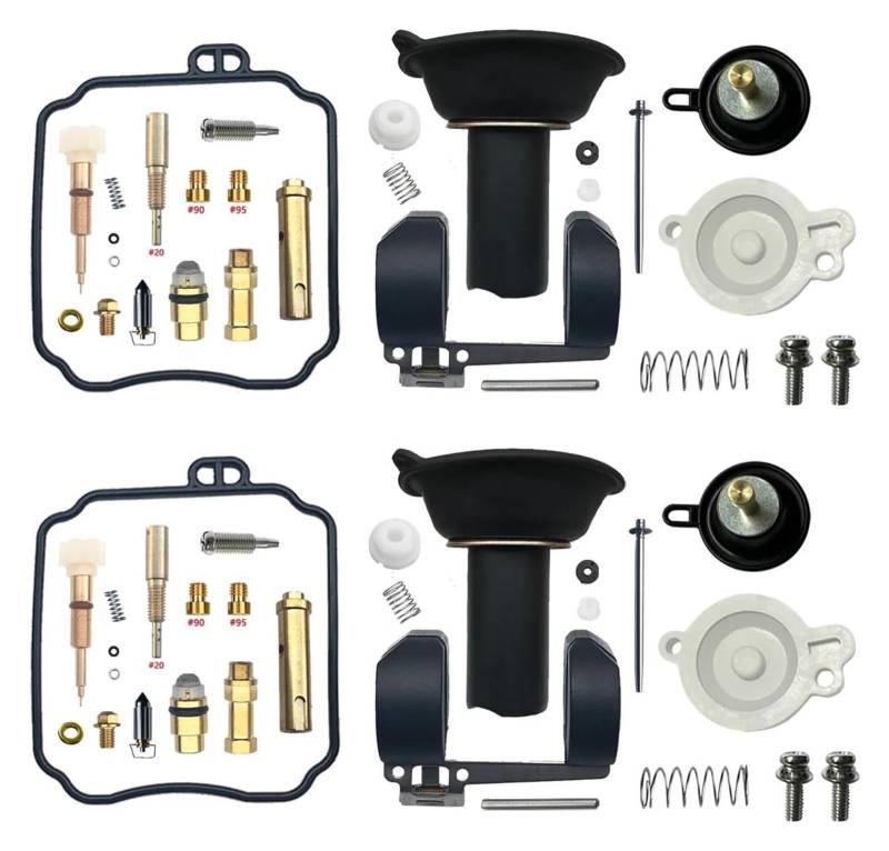 Vergaser Membran Reparatursatz Für Y&amaha Für V-Star Für DRAGSTAR XVS650 Motorradvergaser Carb Reparatur Schwimmermembran Aircut Drosselschraube Ersatz(Color 10) von UTONGMU