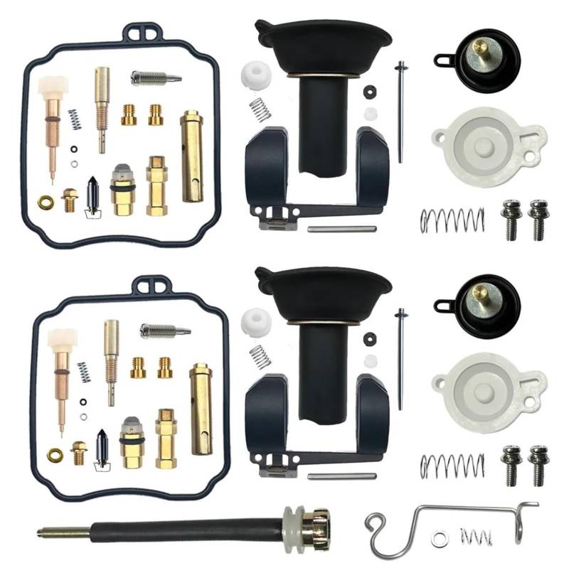 Vergaser Membran Reparatursatz Für Y&amaha Für V-Star Für DRAGSTAR XVS650 Motorradvergaser Reparatur Schwimmermembran Aircut Drosselschraube Umbausätze von UTONGMU