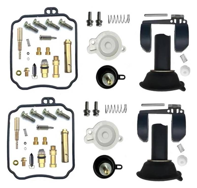 Vergaser Membran Reparatursatz Für Y&amaha Für V-Star Für DRAGSTAR XVS650 XVS 650 Motorrad Carb Float Membran Aircut Drosselschraubensatz(X2) von UTONGMU