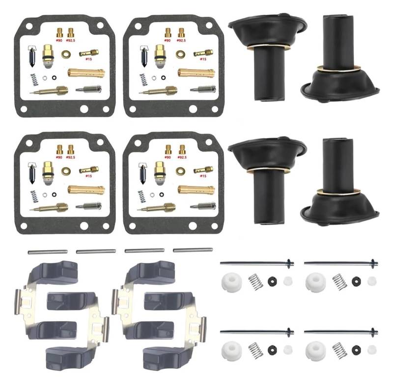 Vergaser Membran Reparatursatz Für Y&amaha XJR400 XJR 400 1992-1997 Motorradvergaser Wiederaufbau Reparatur Schwimmerkolben Vakuumteile Ersatz von UTONGMU