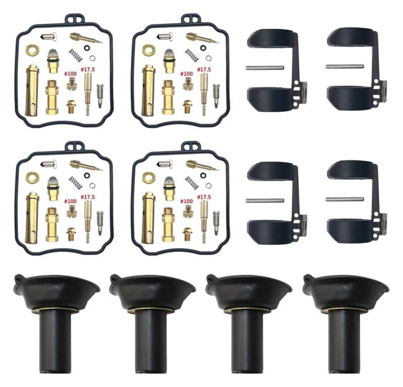 Vergaser Membran Reparatursatz Für Y&amaha XJS XJN Für Diversion XJ600S XJ600N XJ600 1996-2002 Motorradvergaser Reparatur Carb Teile Ersatz(Color 5) von UTONGMU