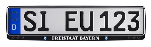 Kennzeichenhalter "Freistaat Bayern" für 520x110mm Kennzeichen von UTSCH AG