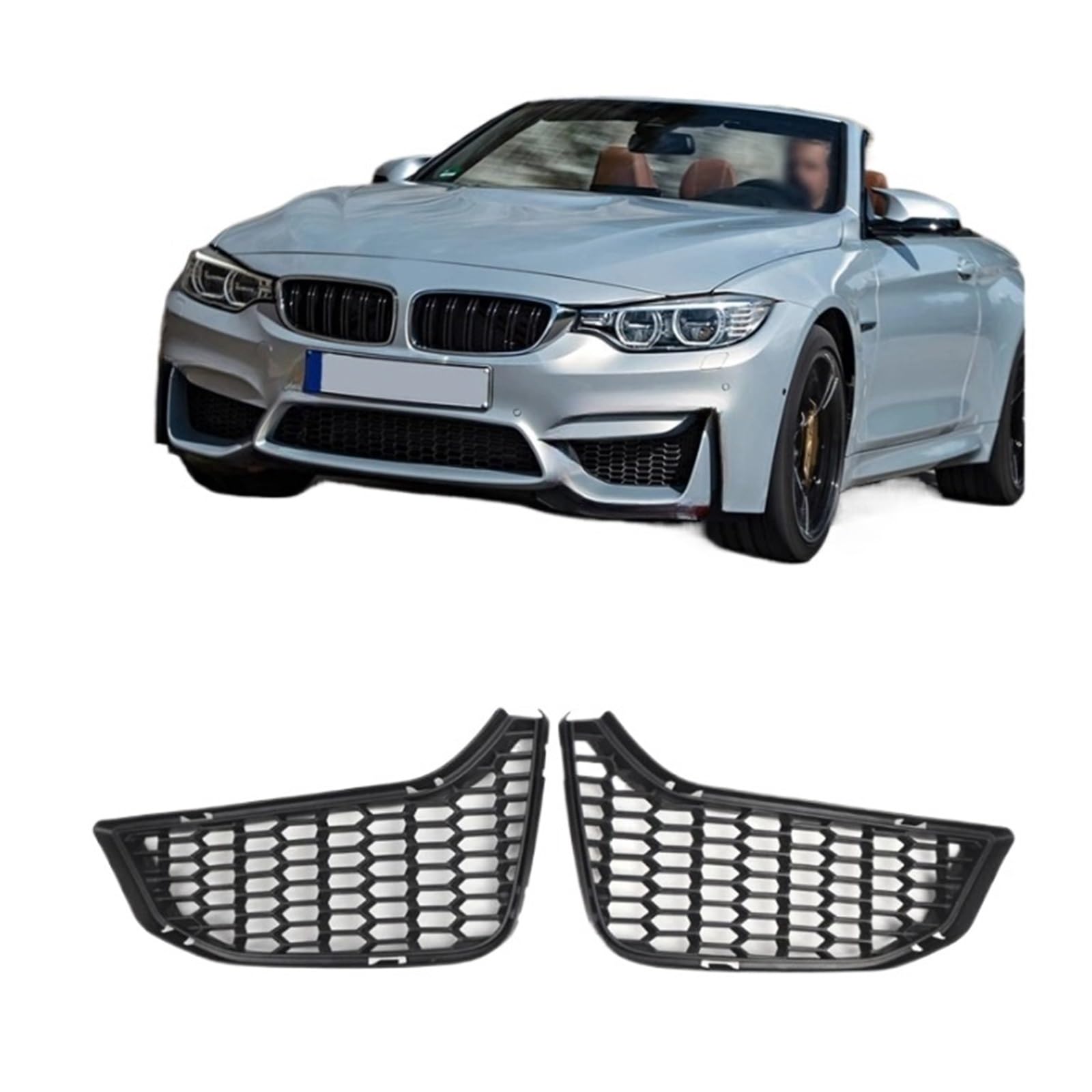 UTSKWD 1 Paar Auto-Nebelscheinwerfergrill 51118054301 51118054302 , Kompatibel mit BMW F80 F80N F82 F83 LCI 2014-2018 Kühlergrill-Netzabdeckung Lufteinlass-Entlüftungsplatte UTSKWD 1 Paar Auto-Nebelscheinwerfergrill 51118054301 51118054302 , Kompatibel mit BMW F80 F80N F82 F83 LCI 2014-2018 Kühlergrill-Netzabdeckung Lufteinlass-Entlüftungsplatte von UTSKWD