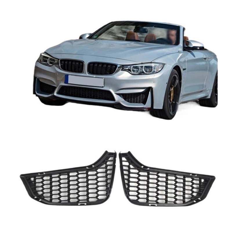 UTSKWD 1 Paar Auto-Nebelscheinwerfergrill 51118054301 51118054302 ， Kompatibel mit BMW F80 F80N F82 F83 LCI 2014-2018 Kühlergrill-Netzabdeckung Lufteinlass-Entlüftungsplatte von UTSKWD