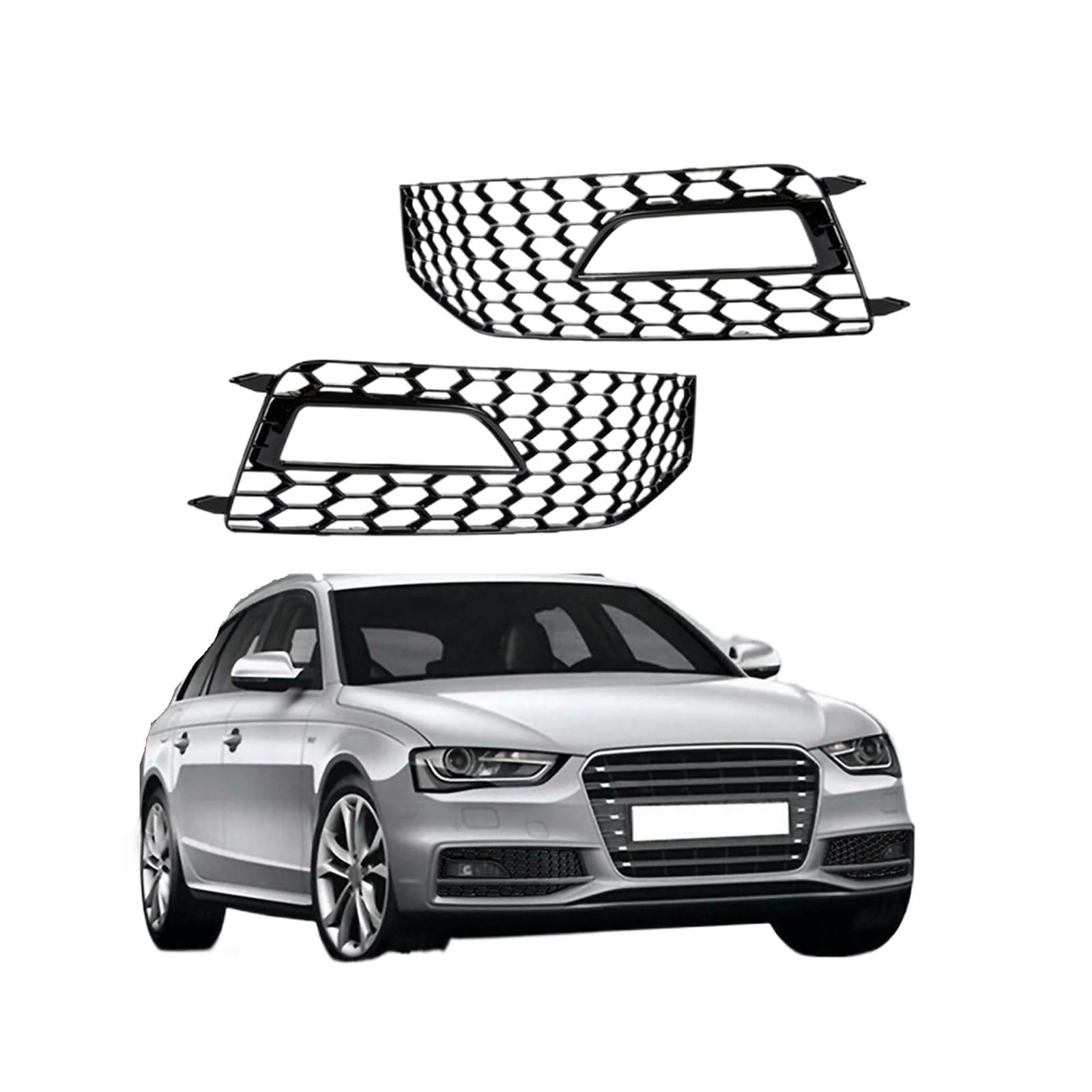 UTSKWD 1 Paar Nebelscheinwerfergitter 8K0 807681 L 8K0 807682 M, kompatibel mit Audi A4 S-Linie S4 2013 2014 2015 UTSKWD 1 Paar Nebelscheinwerfergitter 8K0 807681 L 8K0 807682 M, kompatibel mit Audi A4 S-Linie S4 2013 2014 2015 von UTSKWD