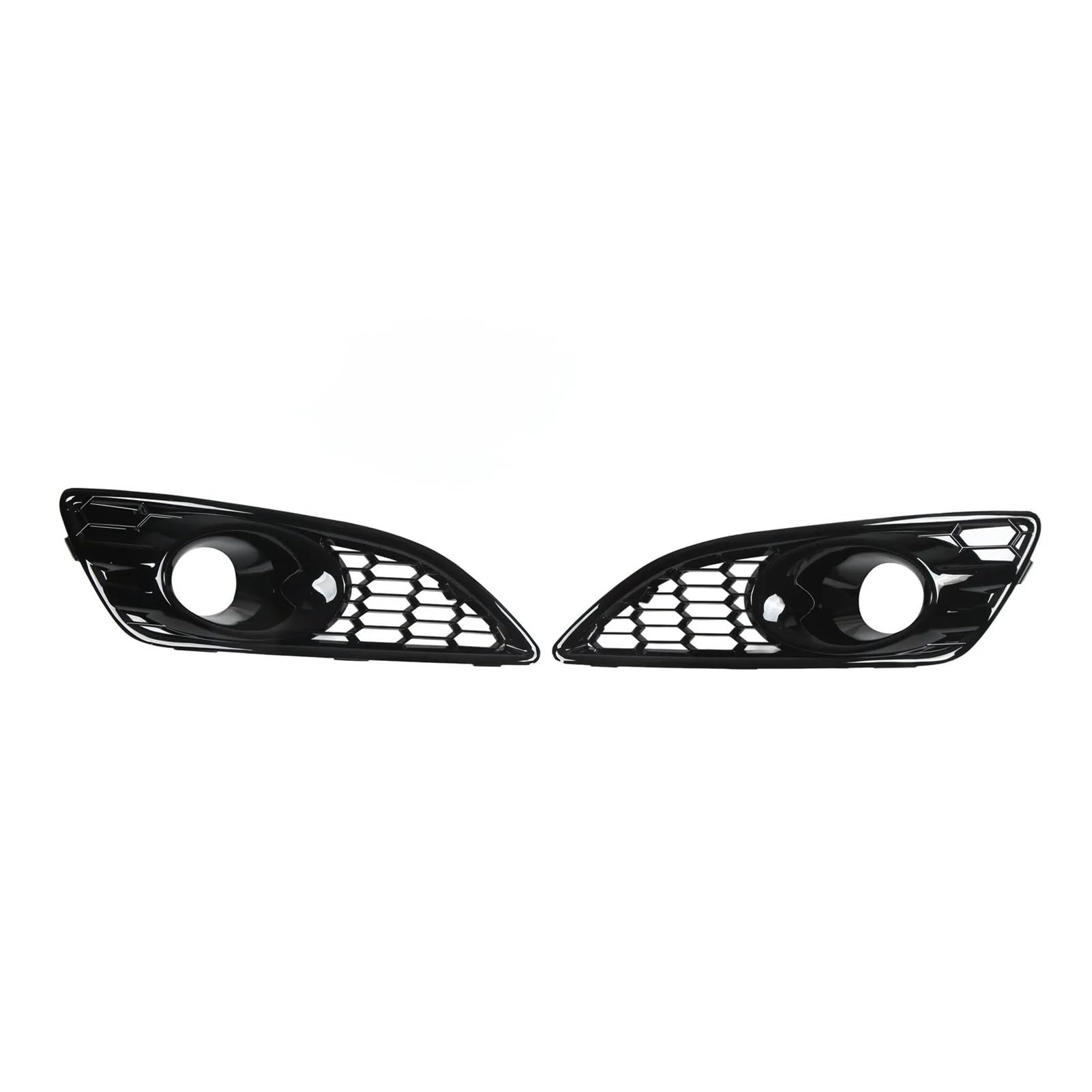 UTSKWD 1 Paar Nebelscheinwerfergitter for die vordere Stoßstange D2BZ15266CB / D2BZ15266GB, kompatibel mit Fiesta JA8 2013–2017, Autozubehör(Through Hole) von UTSKWD