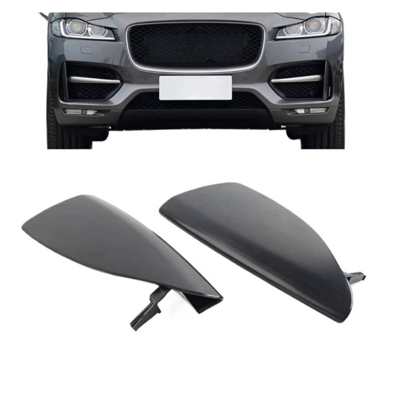UTSKWD 2 Stück Auto-Frontstoßstange Nebelscheinwerfer Kühlergrill Gitter Formteil unlackiert T4A6183LML | T4A6182LML | Kompatibel mit Jaguar F-Pace 2016 2017 2018 2019 2020 von UTSKWD