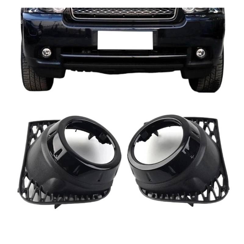 UTSKWD 2 Stück schwarze Nebelscheinwerfer-Grillabdeckung for Nebelscheinwerferrahmen | Kompatibel mit Land Rover Range Rover 2010 2011 2012 LR018245 LR018234 von UTSKWD