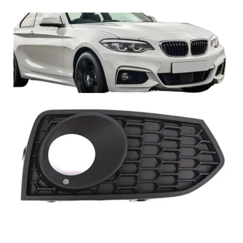 UTSKWD 51118055319 | 51118055320 Nebelscheinwerfergitter for die vordere Stoßstange | Kompatibel mit BMW F22 F23 2012~2019 M Style(Matte black-Right) von UTSKWD