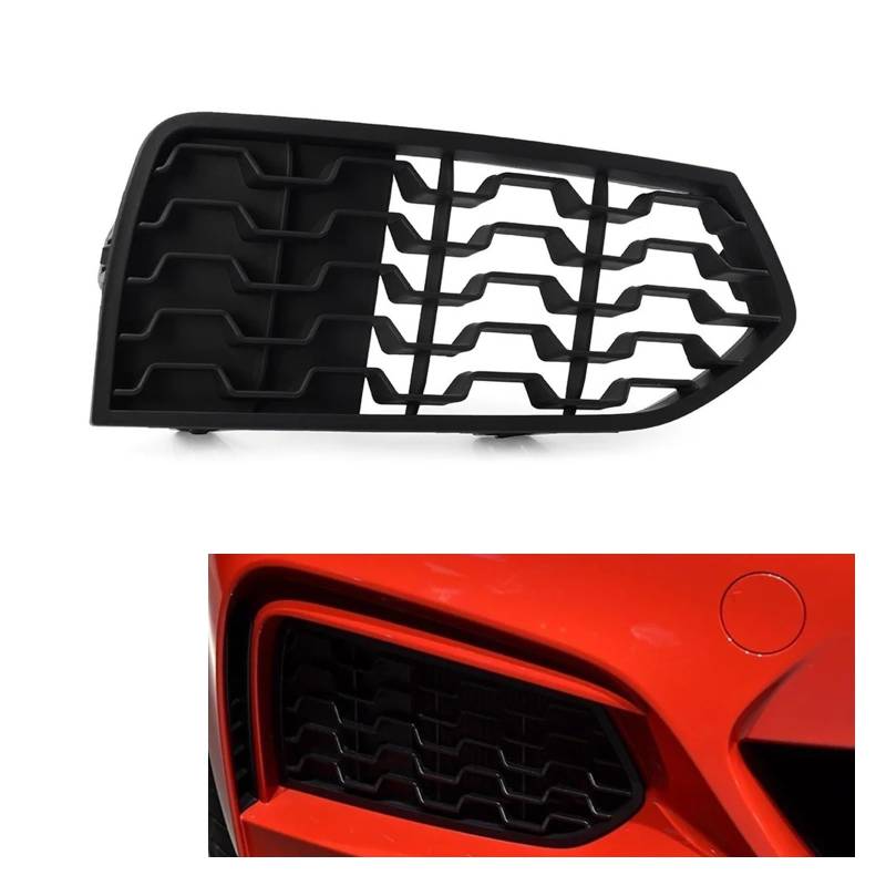 UTSKWD 51118056797 | 51118056798 Kühlergrill for Nebelscheinwerfer vorne for die Stoßstange, geschlossenes Gitter ohne Lichtloch | Kompatibel mit BMW 2er F22 F23 M Sport(Right) von UTSKWD