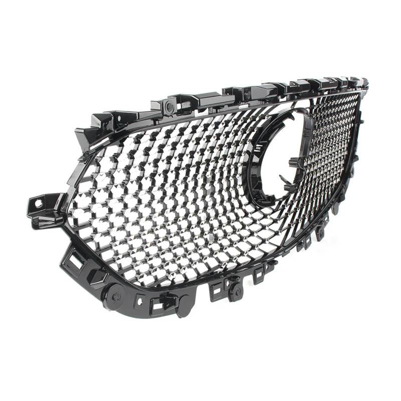UTSKWD ABS-Auto-Renngrill, Frontstoßstangen-Netzgrill | Kompatibel mit Mazda CX-8 CX-5 KE KF 2017 2018 2019 2020 2021 CX5 CX8 17 18 19 20 21, Schwarz von UTSKWD