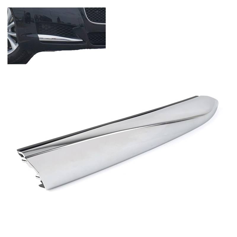 UTSKWD Auto-Frontstoßstange, Nebelscheinwerfer, Kühlergrill, Einsatz, Formleiste, Abdeckung | Kompatibel mit Jaguar XF 2016 2017 2018 2019 2020, Chrom(Right) von UTSKWD