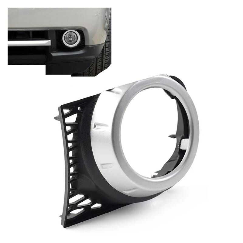 UTSKWD Auto-Nebelscheinwerfer-Grill, Nebelscheinwerferrahmen, Blendenabdeckung, Zubehör | Kompatibel mit Land Rover Range Rover 2010 2011 2012, Schwarz + Silber(Left) von UTSKWD